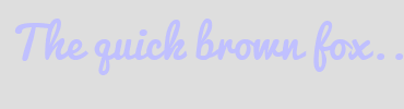 Image with Font Color C0C0FF and Background Color DEDEDE
